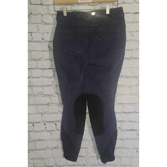 Noble Equestrian Dark Denim With Suede Riding Pant 26R - Picture 2 of 6